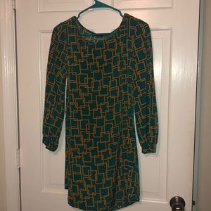 Vintage Geometric Shift Dress